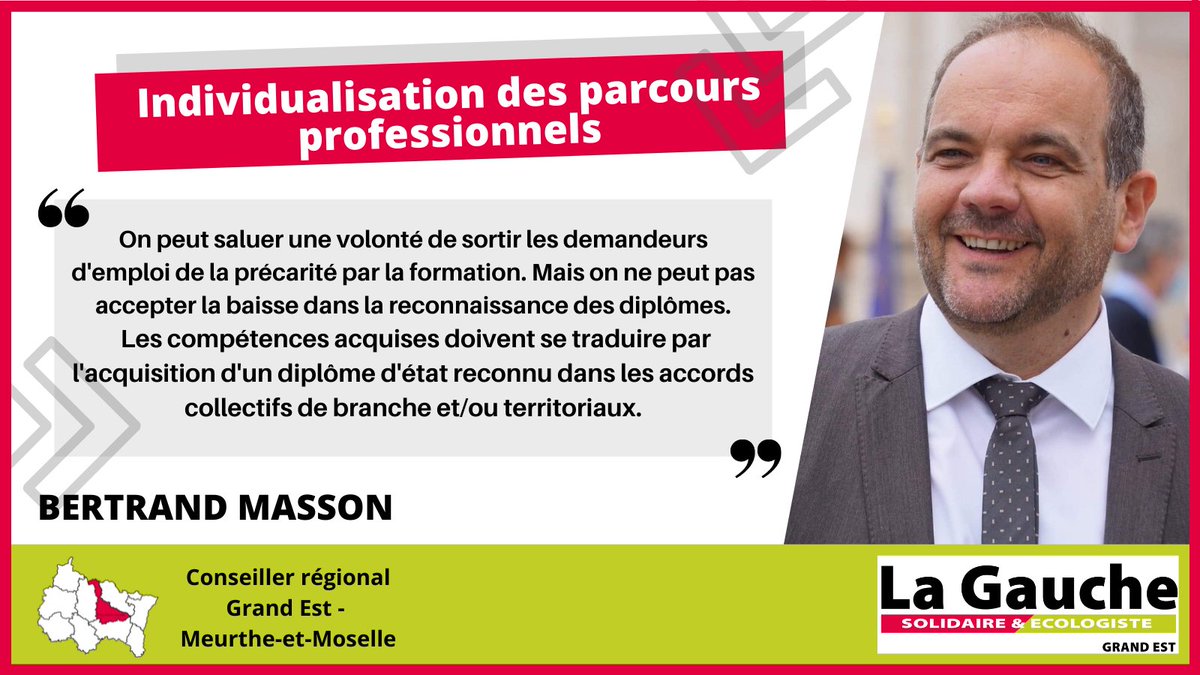 GaucheGrandEst's tweet photo. 🔴Vote contre ce matin en commission permanente #SPMars22 en cohérence avec nos positions en DOB et lors du budget #GrandEst défendues par @SandraBLAISE4
#formation #Emploi #competences https://t.co/bwJ1wcXej7