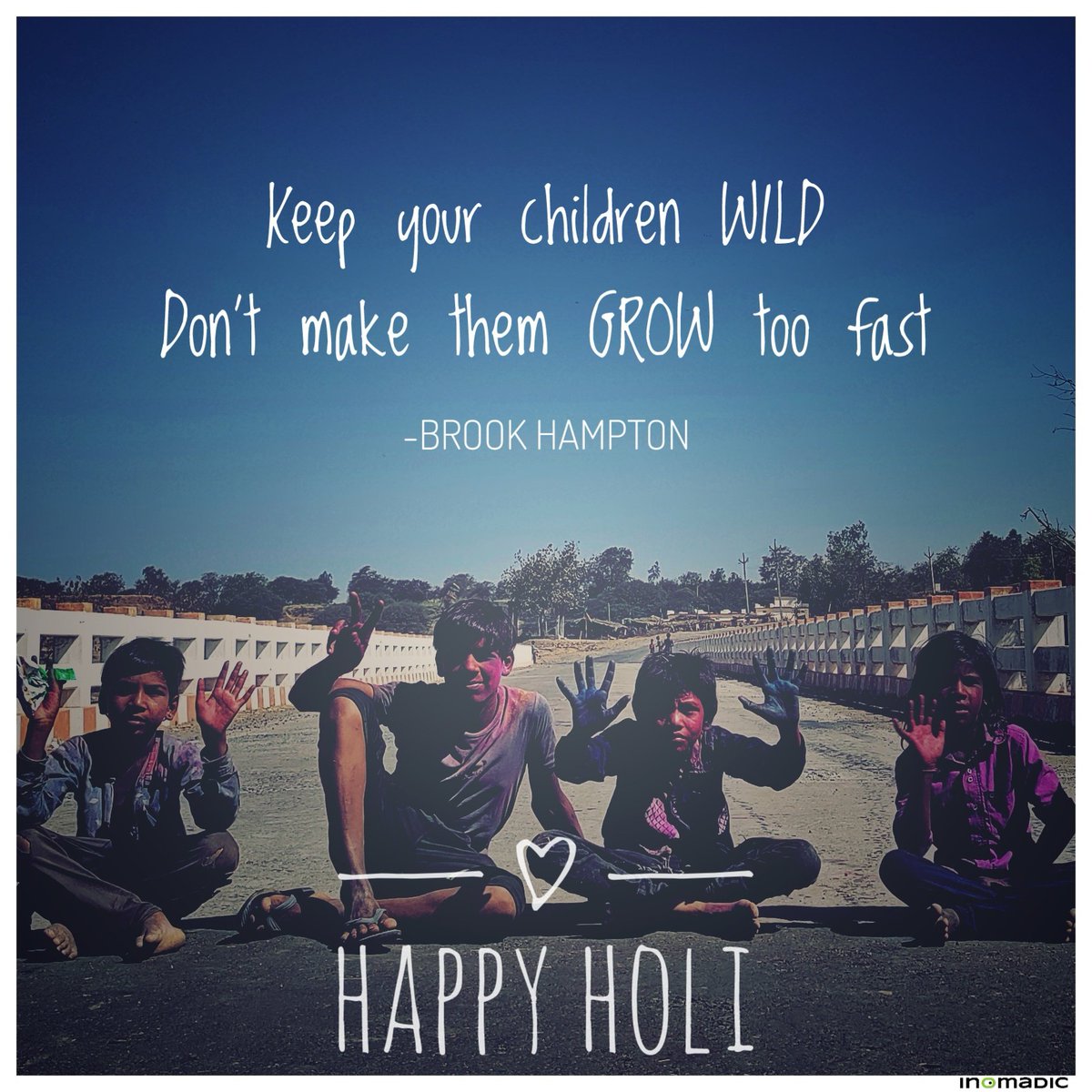 i_nomadic's tweet photo. From the land of Bhil community, Madhya Pradesh, INomadic wishes everyone a very happy and safe Holi! ❤
May the spirit &amp; warmth of Holi brings you happiness and hope.🌻
#HappyHoli #coloursofindia #coloursofjoy #children #letthemgrow #vasantpurnima  #holi2022 #festivalofcolors https://t.co/Y1HJhlNJ8d