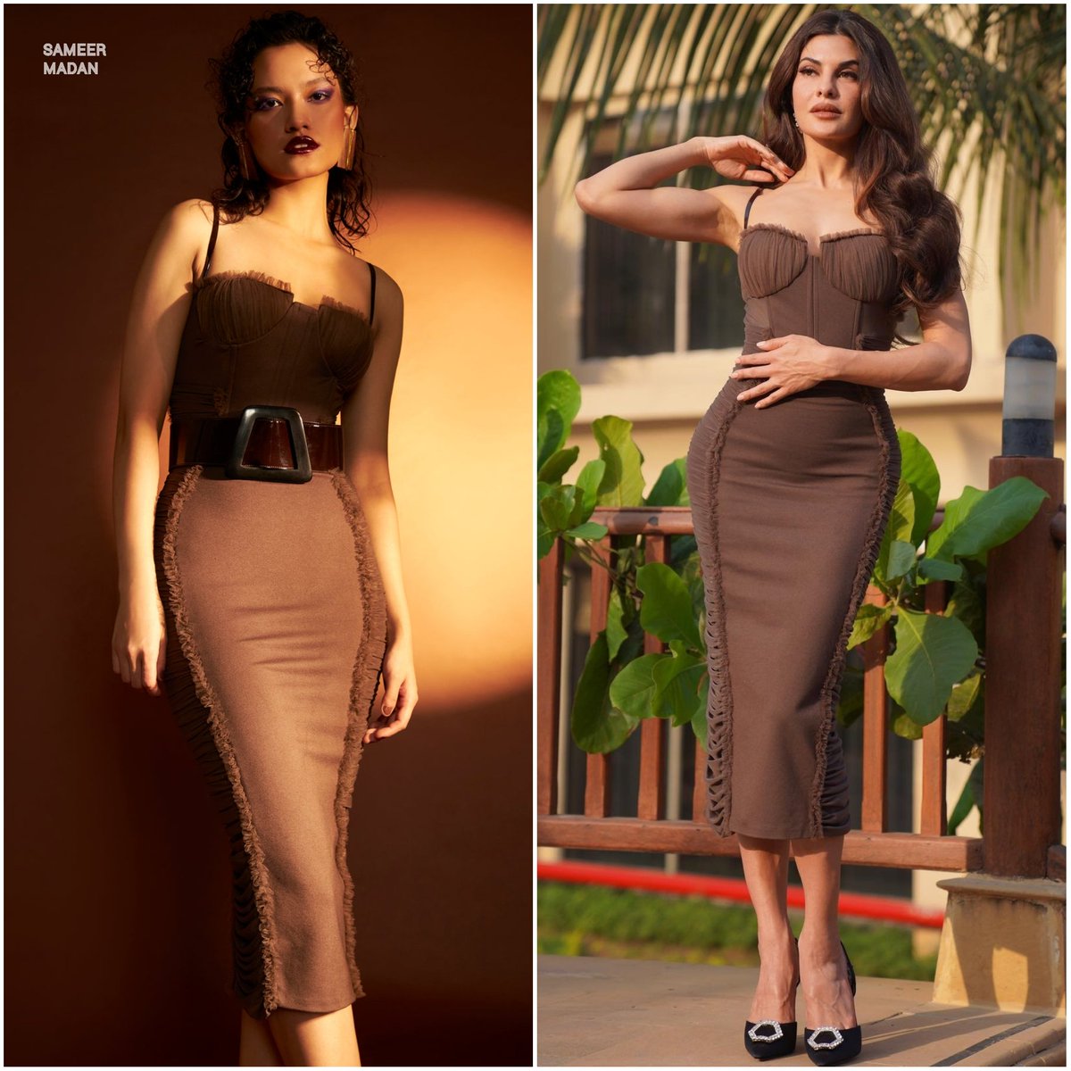 PrithamSadashiv's tweet photo. 🤎 @Asli_Jacqueline In @SameerMadan_ Not So Conscious Bodycon Dress (₹21,500) for #Attack Film Promotions - Styled By Chandini Whabi
#OOTD #JacquelineFernandez #SameerMadan https://t.co/q0qIKefay9