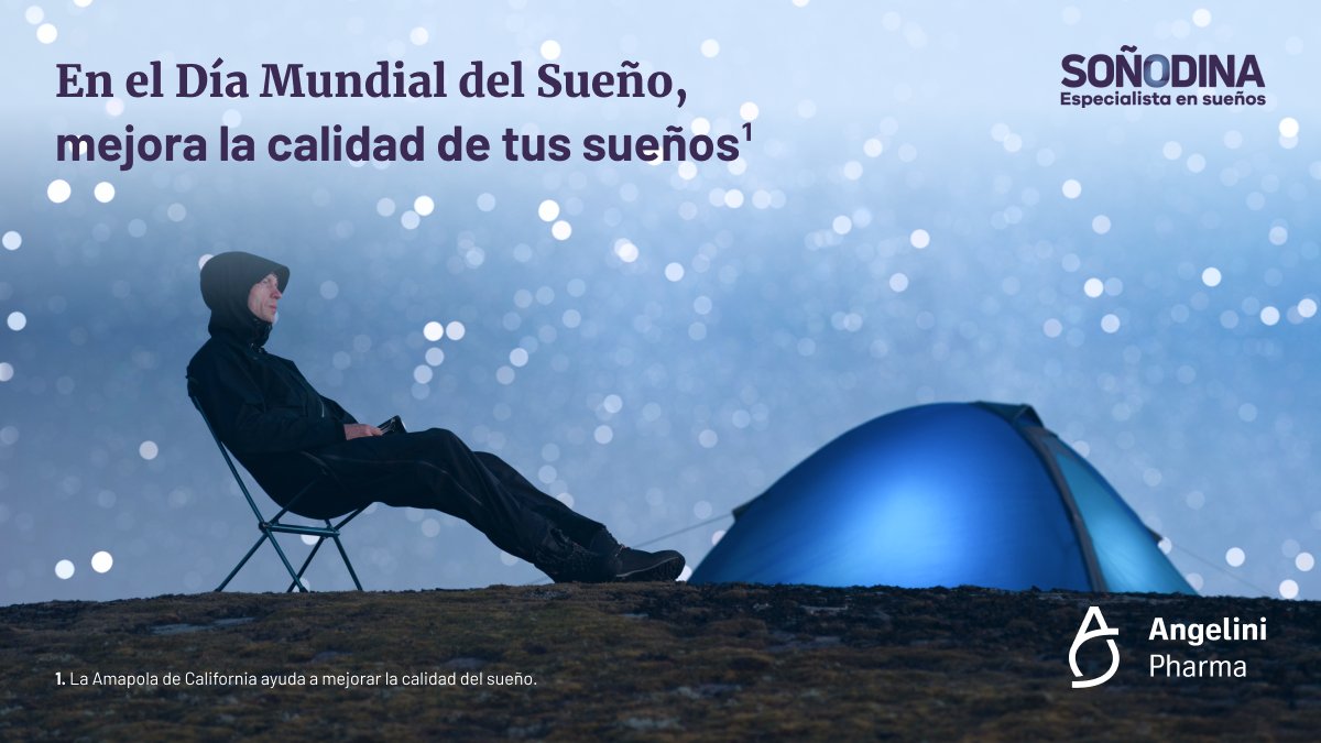 AngeliniFarmaES's tweet photo. Mantener una buena higiene del sueño es fundamental para cuidar nuestra salud mental y mantenernos activos en nuestro día a día. Con #Soñodina queremos ayudarte a mejorar tu calidad del sueño (1). ​

🔗- https://t.co/1Bdb4Hwcwg​

#BrainHealth #DiaMundialDelSueño https://t.co/K8wVtArDCD