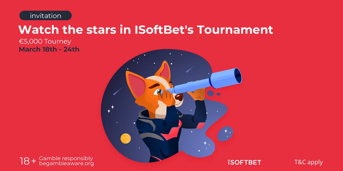 SlotV_com's tweet image. Position that telescope and watch the moving stars in ISoftBet's wonderful Astronomical Spring Tournament, with prizes up to €1,20 😍

🌝 Min.bet - €0,40
🌚 18.03 - 24.03

It's time to see a unique event ✨

18+ Play Responsibly
begambleaware.org