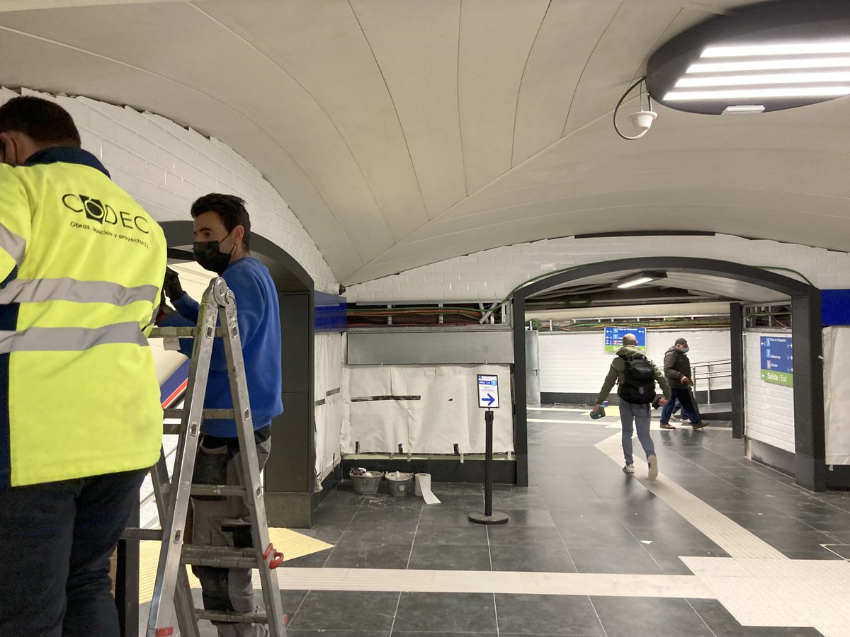 codec_obras's tweet photo. En @codec_obras nos encontramos en la fase final de la obra de modernización de la estación de Cuatro Caminos, @metro_madrid. #WorkinOn https://t.co/tKzvppwPU9
