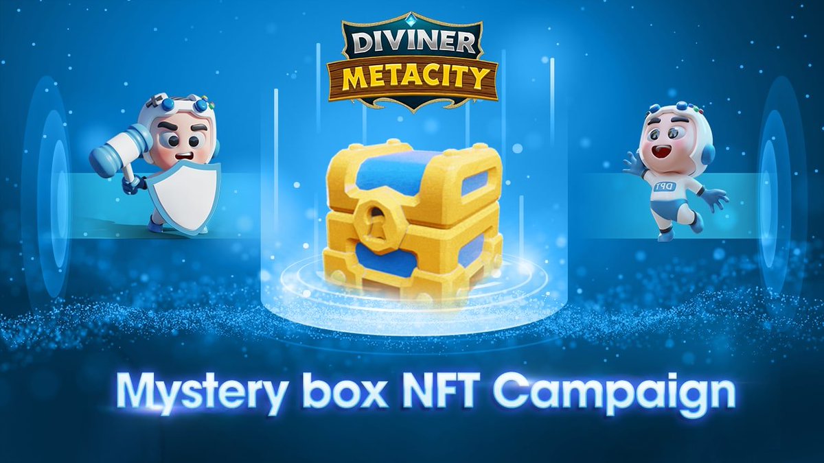 DivinerProtocol's tweet photo. 🔥Announce the Diviner MetaCity Mystery Box Airdrop Campaign! 

⏰March 18th, 8:00 AM UTC -March 23rd 8:00 AM UTC

👉80 NFT treasure boxes giveaway coming to celebrate the upcoming treasure box sales on @TheBinanceNFT on 22nd March! 

🔗More info: https://t.co/Z60Ye1PF7G https://t.co/LIr5tw7hMI