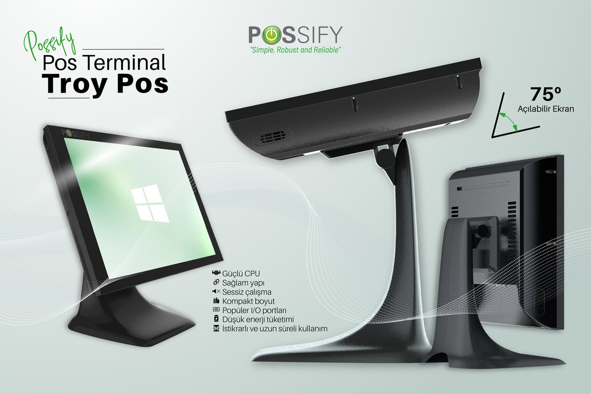 Possify Pos Terminal - Troy Pos

possify.com.tr/urun-kategori/…

#possify #troypos #pos #terminal #windows #i3 #i5 #j1900 #güçlü #cpu #ssd #ram #64gb #120gb #15inch #led #lcd #müşteri #ekranı #dokunmatik #75derece #açılır #dayanıklı #2yıl #garanti