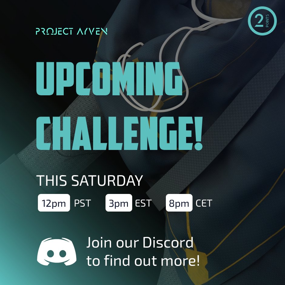 CrewOfEight_'s tweet photo. π₯³ Next puzzle this Saturday, 19th
π Participate in team event & face the challenge
π Earn up to 2 Ayven points
Ayven points are the only chance to mint our #NFTs for free π₯
Join us now: https://t.co/LUE4RBVhUw
#Chia #ProjectAyven #NFT #NFTgiveaway https://t.co/cFfRFvxpNF