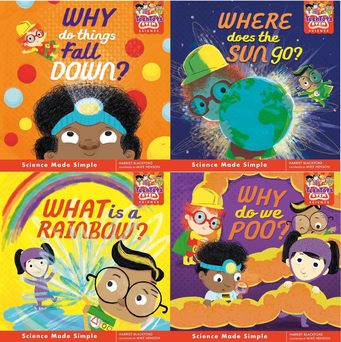 To wrap up our celebration of British Science Week 2022, here's a round-up of our TechTots series.

These STEM titles are perfect for curious pre-schoolers. Join Mia, Isla, Oscar, and Seb as they explore their  world through questions, simple facts and fun-to-do experiments.