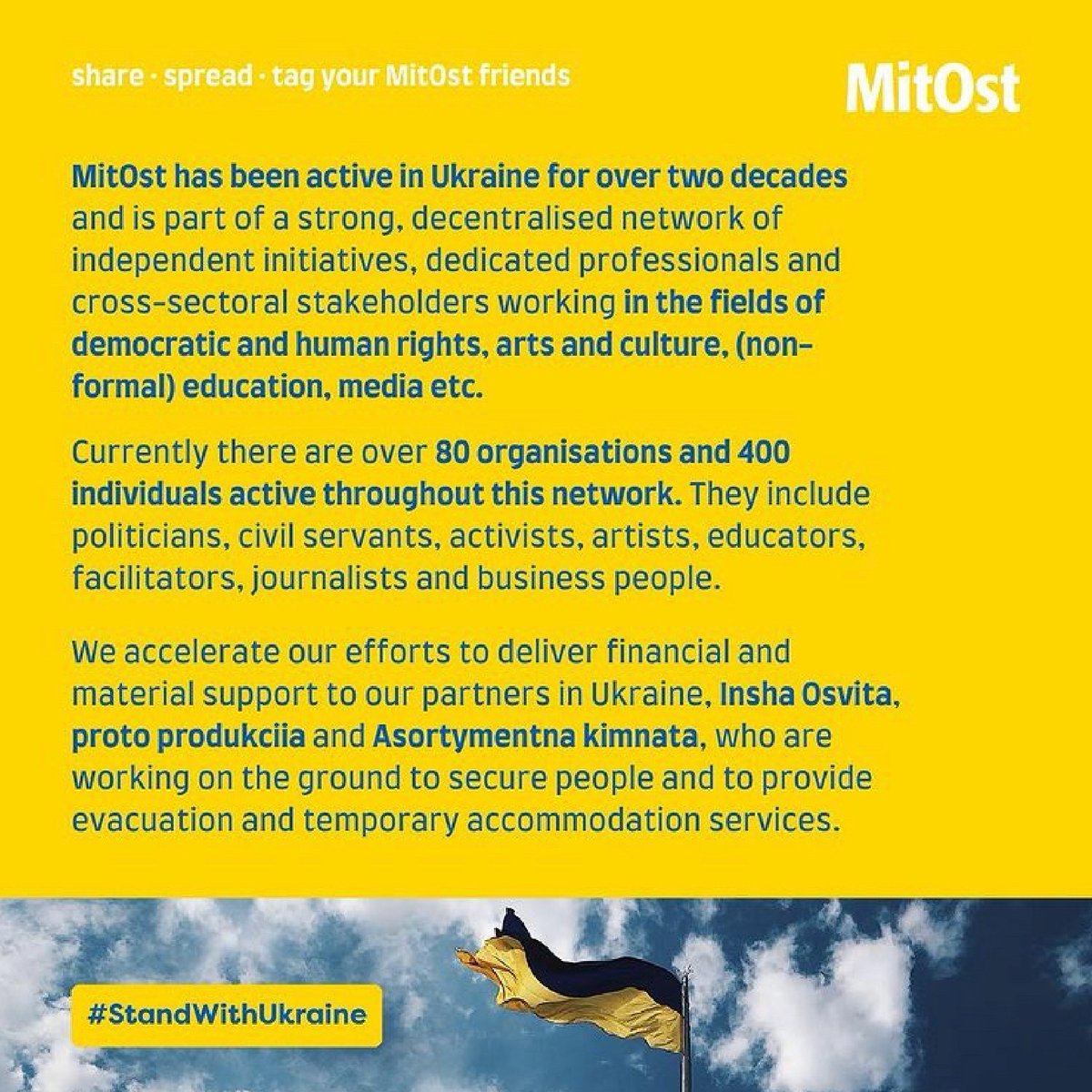 #repost from @mitost_ev

Swipe left to read what our trusted friends at @mitost_ev doing to support Ukraine. We hope you consider to be involved too.💙💛

👉 mitost.org/ukraine/

#cmxchange