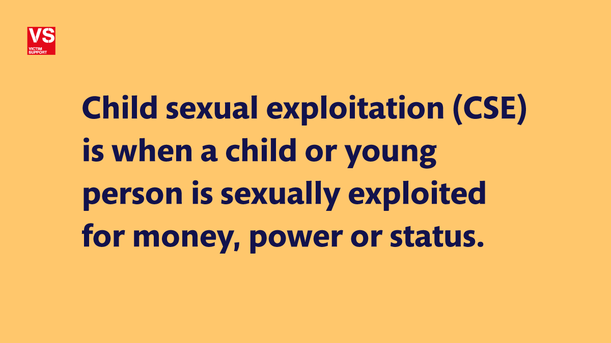 VictimSupport's tweet photo. Today on #ChildSexualExploitationDay, we’re raising awareness so that everyone can work towards ending child sexual exploitation (CSE).

Read more about CSE and how to #SpotTheSigns: https://t.co/SnVH8JxYad

#EndCSE #ChildAbuseAwareness #CEADay22 #HelpingHands https://t.co/nWU8UF9zzl