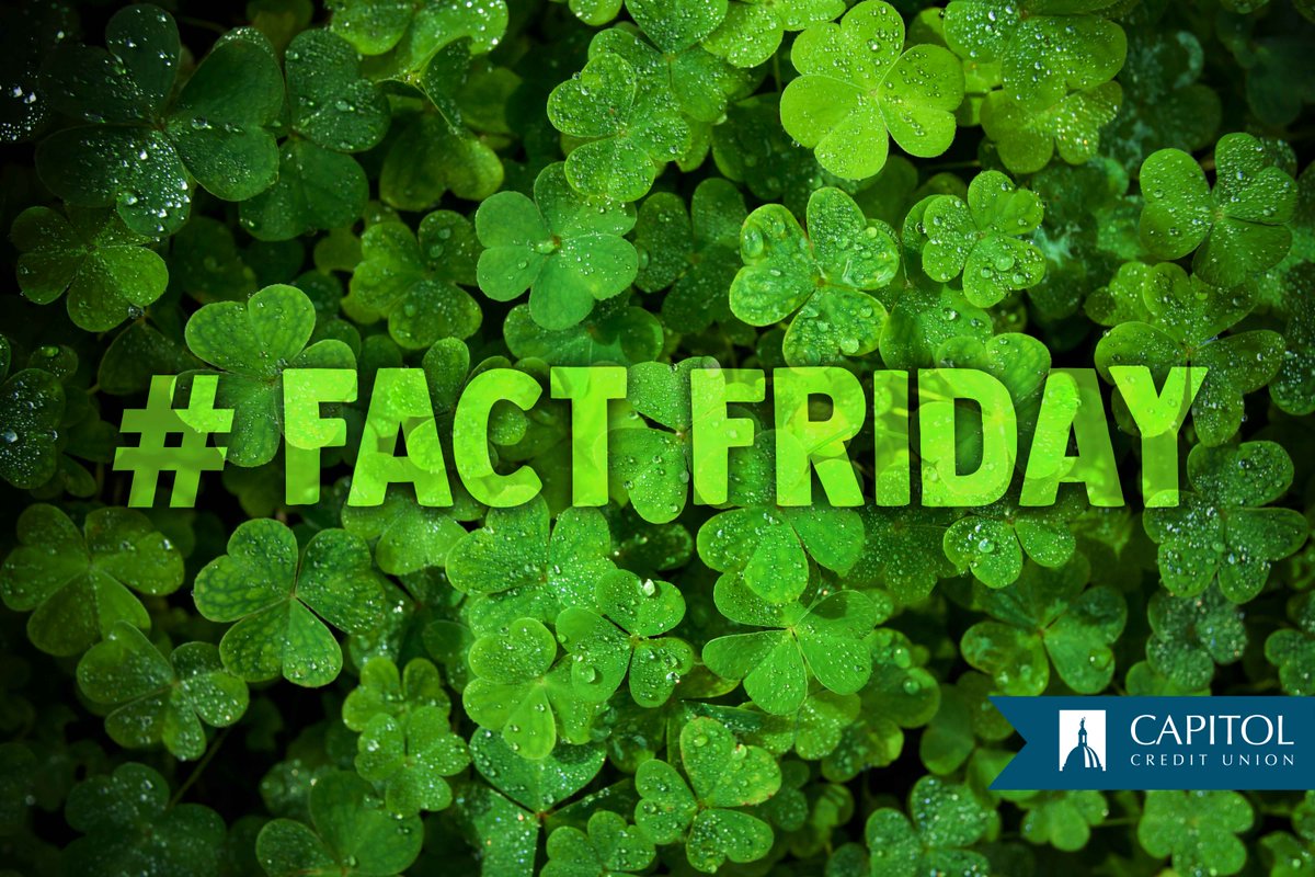 #FactFriday

There are approximately 10,000 three-leaf clovers for every "lucky" four-leaf clover. 🍀 < ☘️