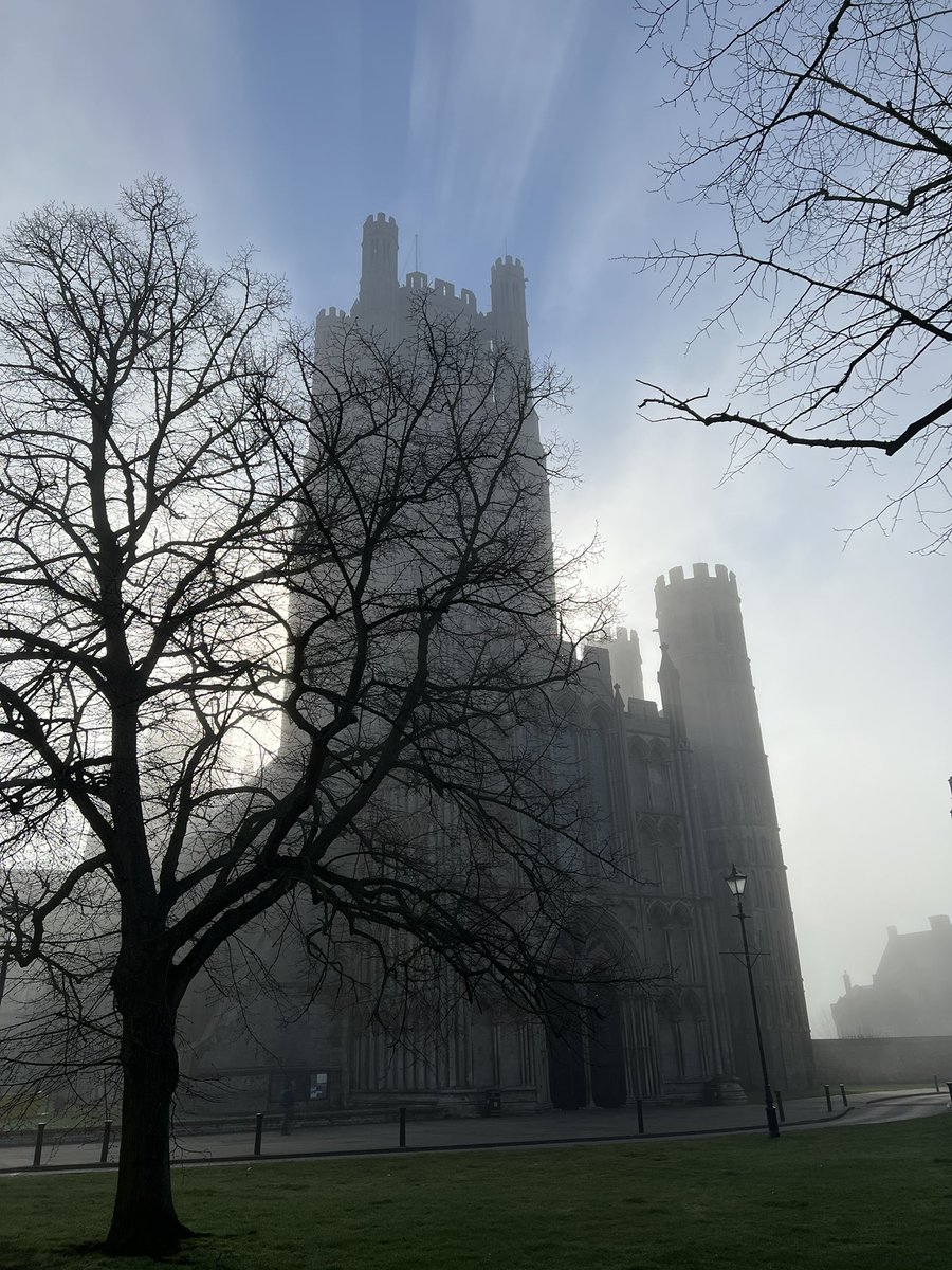 Misty day in Ely, gave me a powerful shot of <a href="/Ely_Cathedral/">Ely Cathedral</a>.