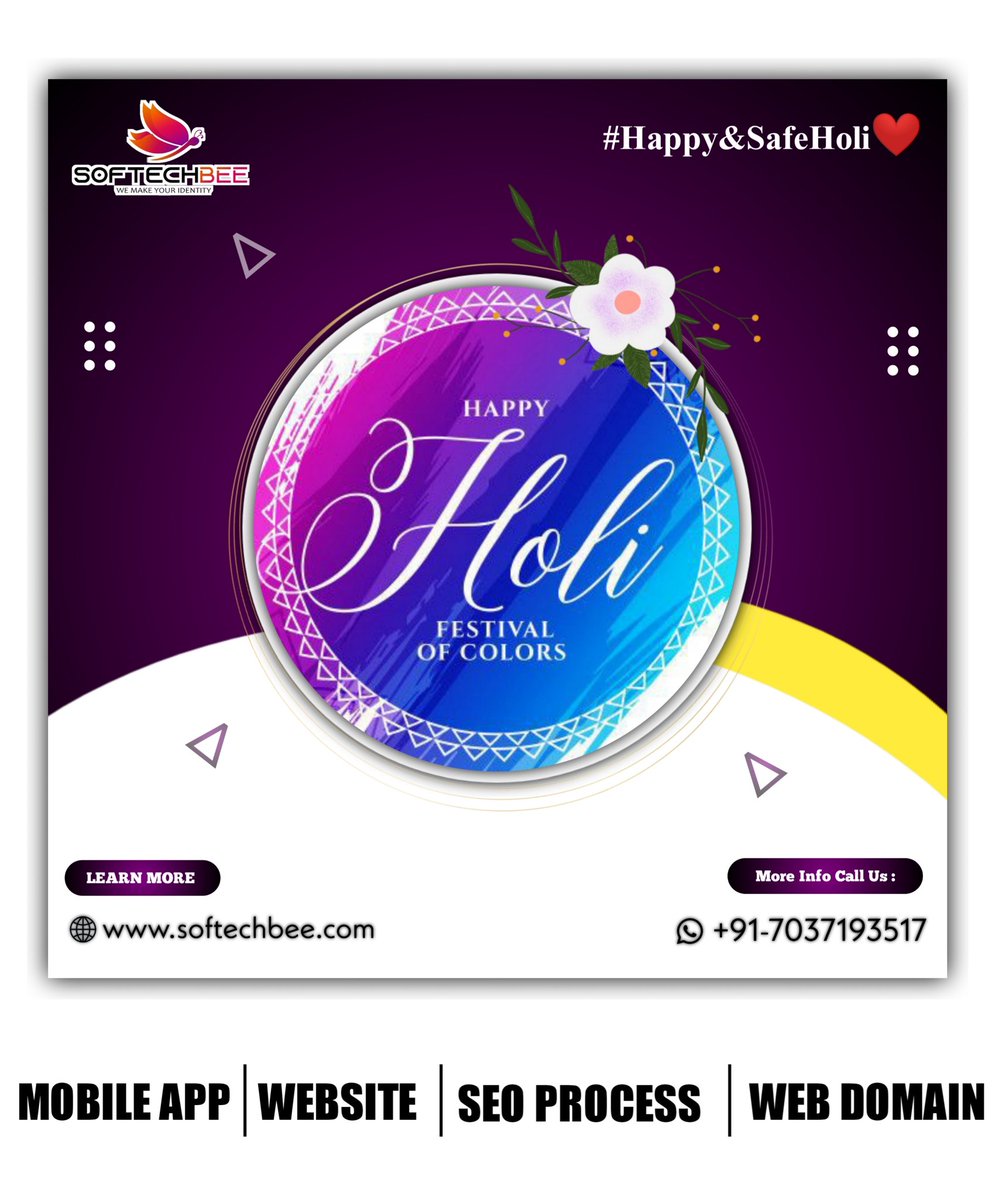 softechbeebly's tweet photo. Happy Holi By Softechbee Family ❤️

#softechbee #Softwarecompany #होलिका_दहन #HappyHoli #HolikaDahan2022 #holikadahan https://t.co/LKaKqkMZby