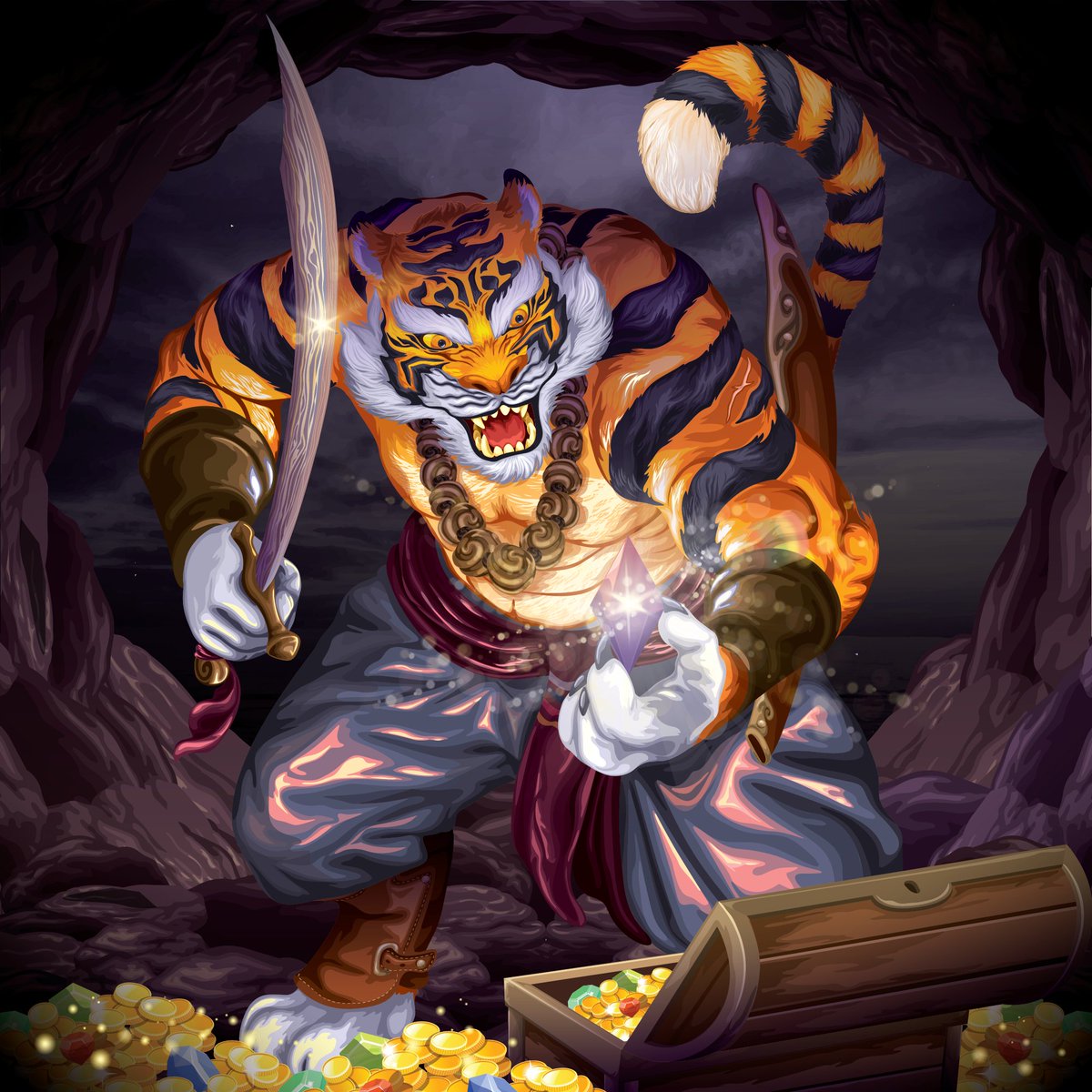 omnivore_art's tweet photo. Check out this NFT by @omnivore_art on @foundation! 🌐
Our very first NFT art piece on Foundation! Check it out, Tiger Hunter Tigra!

https://t.co/NmunjqtQ8n 

#NFT #NFTCollection #NFTCollection #NFTartist #nftcollector #Nftarts #NFTartwork https://t.co/33AMPn6STI