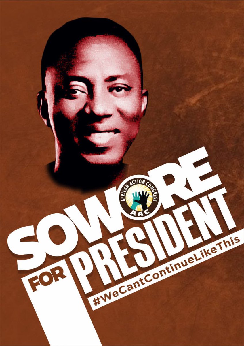sowore's tweet photo. SOWORE for PRESIDENT! You woke up this morning without electricity, your water taps are dry, you can’t find gasoline to drive your cars, your kids are out of school, there is no aviation fuel to fly you to your next big trip! You’re trapped in your own country. https://t.co/DhG4cYEACc