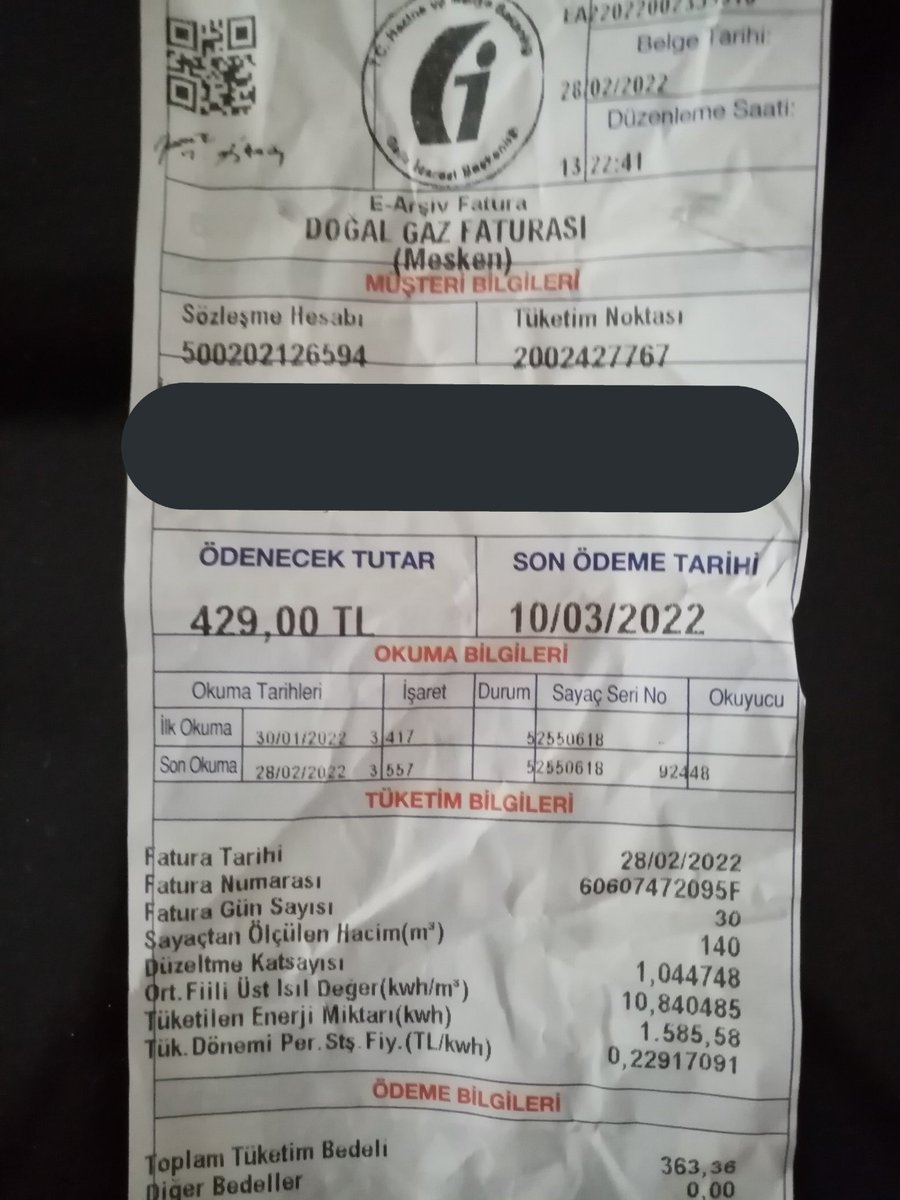 @dunya20101 Hayırlı cumalar amca her defasında çekine çekine yazıyorum ama sonunda yine mecbur kalıp atıyorum. Fatura günü geçiyor ödeyecek durumum yok çok zor durumdayım yardımcı olursanız çok mutlu olurum bu mübarek günde.