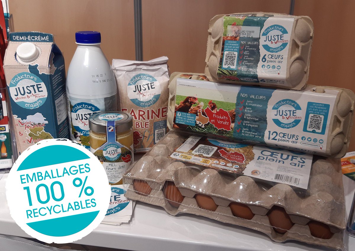 Le saviez-vous 🧐
Aujourd'hui, c'est la Journée Mondiale du recyclage ! 

La #marqueJUSTE s'engage également dans cette dynamique : tous nos produits <a href="/JusteEtVendeen/">Juste et Vendéen</a> et <a href="/JusteDeLA/">Juste de Loire Atlantique</a> sont conditionnés dans des emballages 100% recyclables 💪
