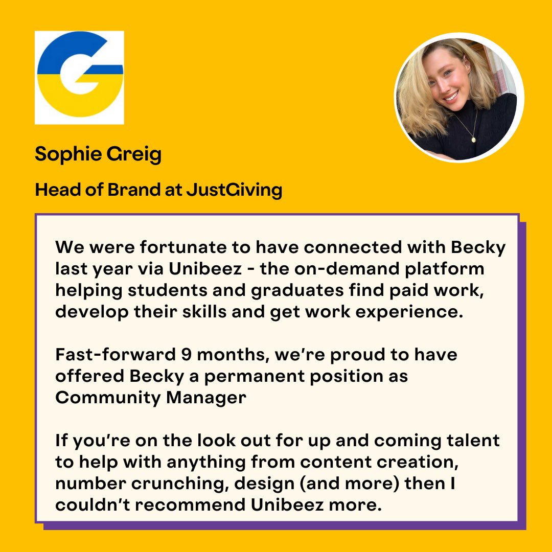 Success to us? Happy client, fully employed student. Big smiles all round 🎉 unibeez.com