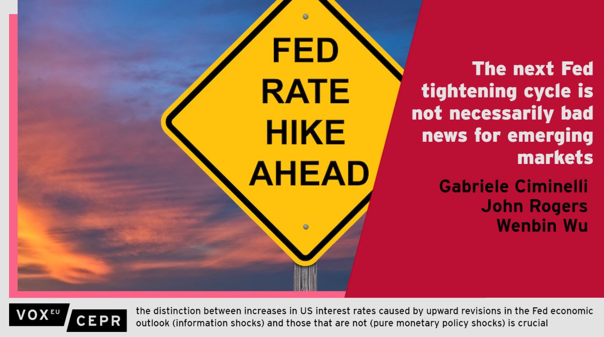VoxEU (@voxeu) on Twitter photo Pure #monetary #policy shocks have conventional, negative effects but positive information shocks do not. The latter even drive a reallocation out of #US Treasuries and into growth-sensitive US assets
<a href="/GCimins/">Gabriele Ciminelli</a> <a href="/OECD/">OECD ➡️ Better Policies for Better Lives</a> <a href="/OECDeconomy/">OECD Economics</a>, J Rogers, W Wu <a href="/FudanUniv/">FuDan University</a>
ow.ly/knqR50Ib8r1 Pure #monetary #policy shocks have conventional, negative effects but positive information shocks do not. The latter even drive a reallocation out of #US Treasuries and into growth-sensitive US assets
<a href="/GCimins/">Gabriele Ciminelli</a> <a href="/OECD/">OECD ➡️ Better Policies for Better Lives</a> <a href="/OECDeconomy/">OECD Economics</a>, J Rogers, W Wu <a href="/FudanUniv/">FuDan University</a>
ow.ly/knqR50Ib8r1