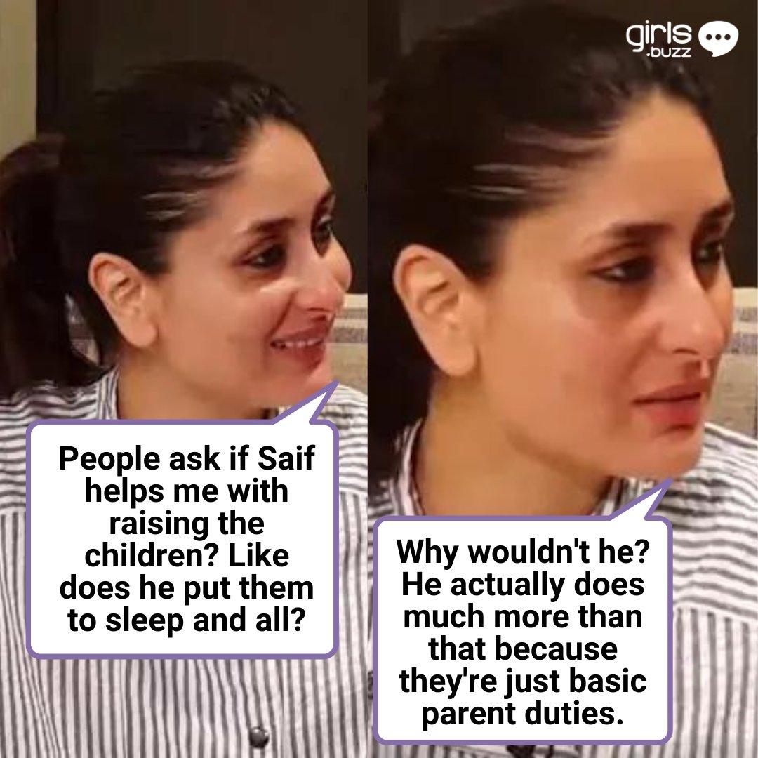 GirlsBuzzIndia's tweet photo. Raising a child is the joint responsibility of both parents. Let's not glorify the part a father puts in raising the child, it's his responsibility too!
#mortherhood #equalresponsibility #child #parents #parentduties #feminism #motherlove #raisingachild #kareenakapoor https://t.co/9qdzb8g7rf