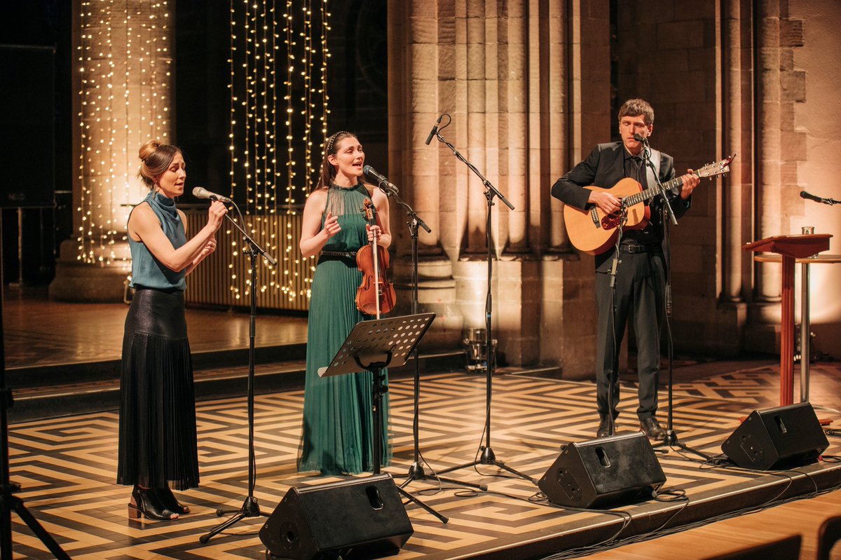 irlscotland's tweet photo. With thanks to @RIAdawson we presented #colmcille1500 poetic and musical commissions by Sandaidh NicDhòmhnaill Jones, and Julie Fowlis, Eamonn Doorley, Zoë Conway and John Mc Intyre https://t.co/LzdLhd9FwX