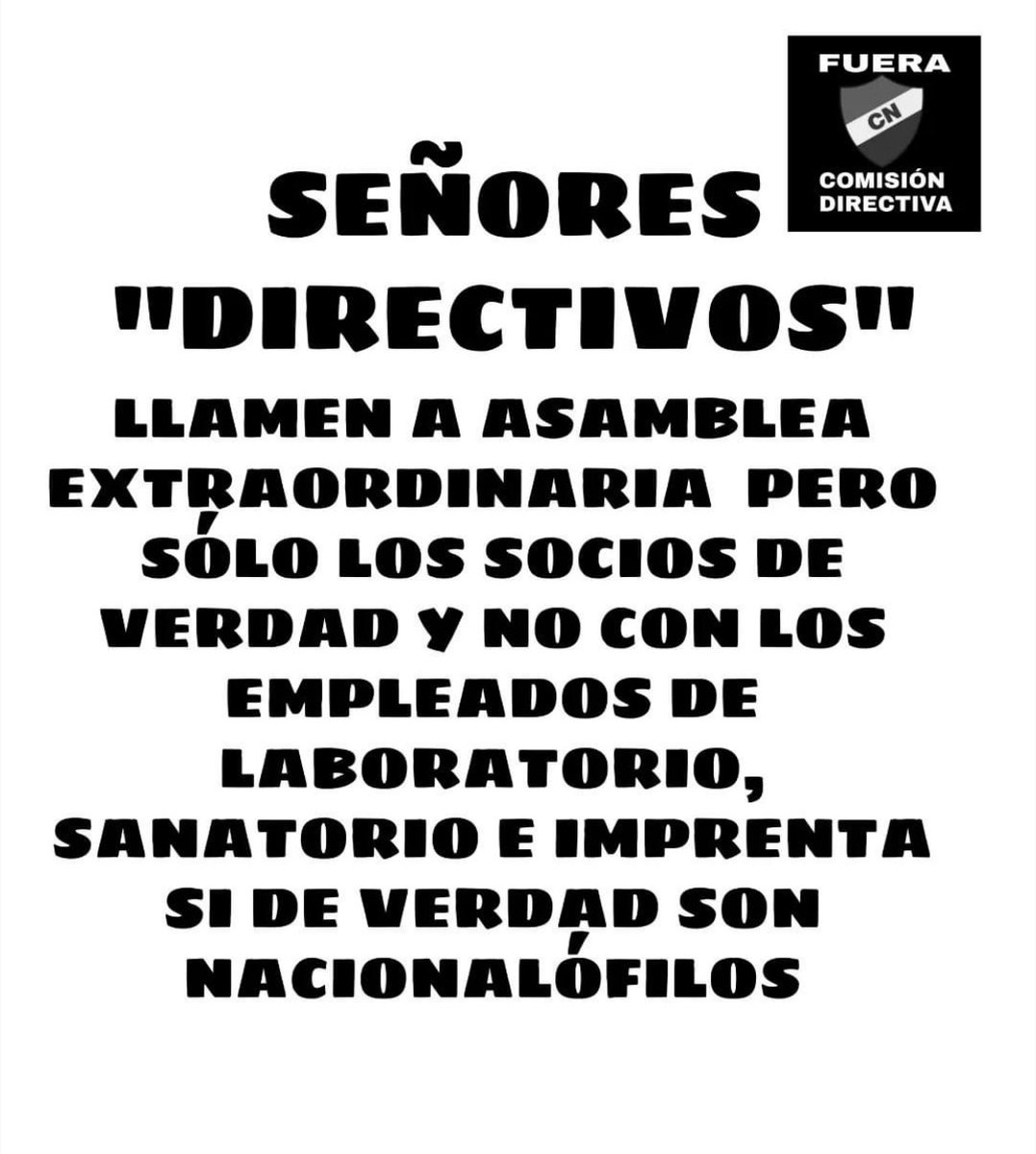 #Fueracomisióndirectiva