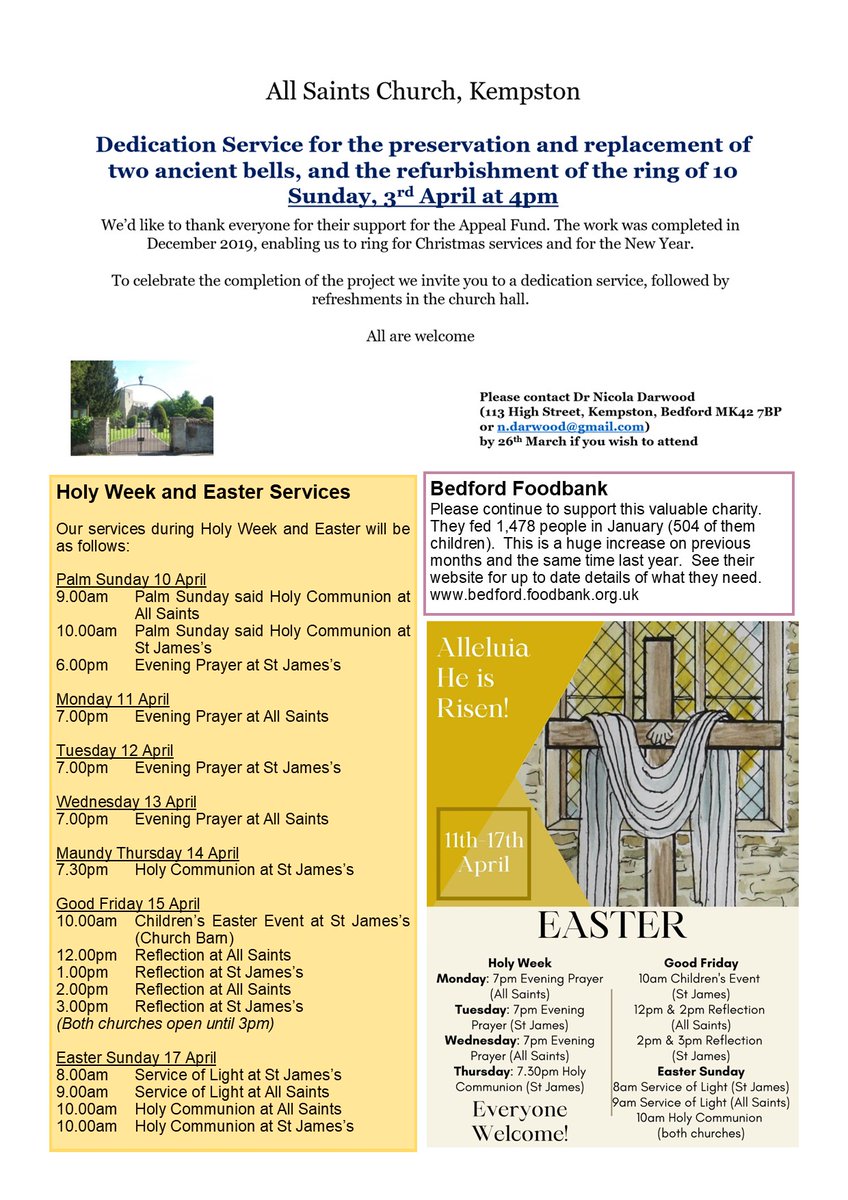 BiddenhamChurch's tweet image. This week's message and news (part 2)