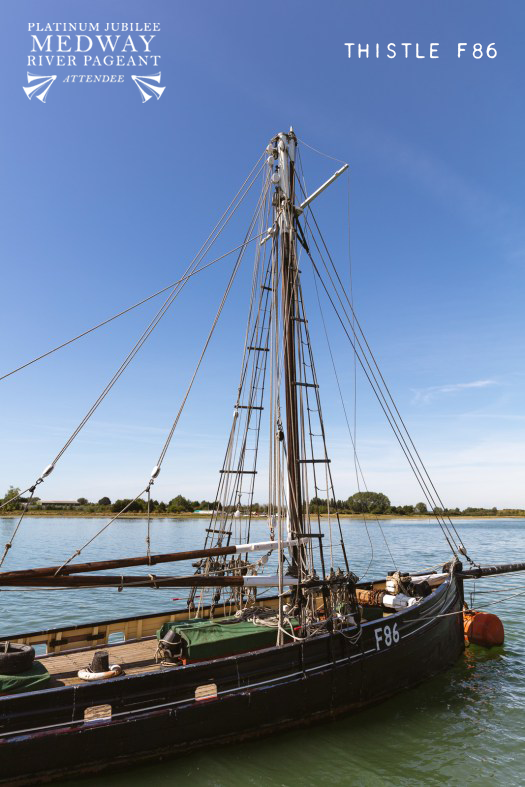 Thistle F86 is attending the Platinum Jubilee Medway River Pageant!
- 
Follow the link below and discover this vessels history:
facebook.com/25385555532827…
-
#NationalHistoricShip #Kent #Sailing #TraditionalSailing #QueensJubilee #RiverPageant #PlatinumJubilee #ThistleF86