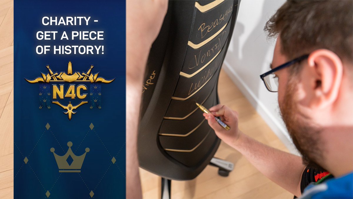 Get a piece of history! As mentioned in the stream, I'm auctioning both <a href="/backforce_gg/">Backforce</a> chairs, signed by all players and casters.
The raised money will be funding the following <a href="/GamesforestC/">GamesForest.Club</a> project: bit.ly/N4Ctree
Buy it: bit.ly/N4CChair1
bit.ly/N4CChair2