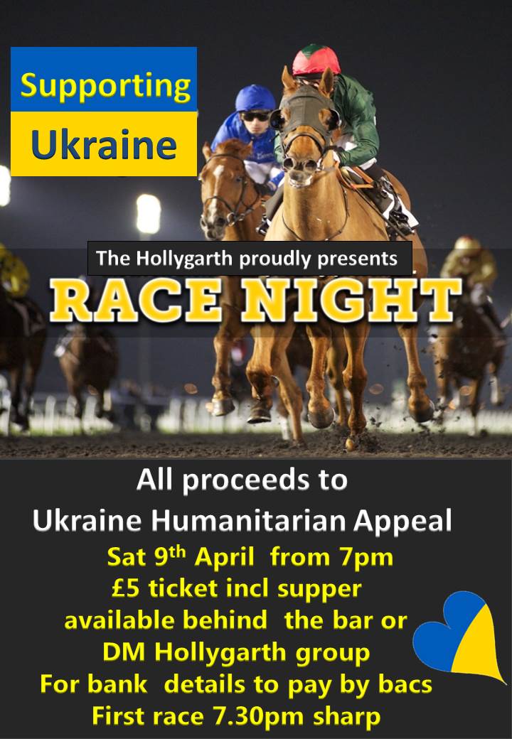 All welcome please help us support Ukraine , massive thanks to all our sponsors #ukraine #ilkley #sponsors #racing #horseracing #grandnationalnight #benrhydding