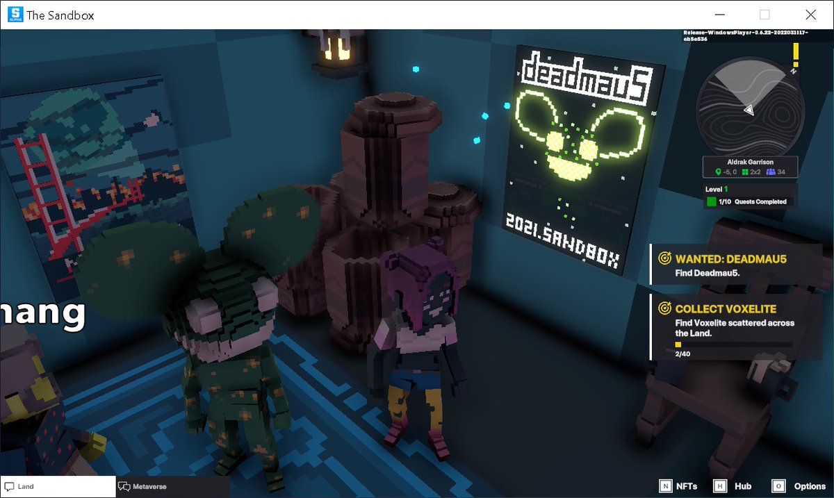 KGanzeee's tweet photo. @TheSandboxGame @deadmau5 I just participated in the daily #SandboxAlphaS2Contest for a chance to earn up to 1,000 $SAND! Starting March 17 - Selfie with Deadmau5. Check out my screenshot below!
👇 #SandboxAlphaS2 https://t.co/nfCwKAGAl8