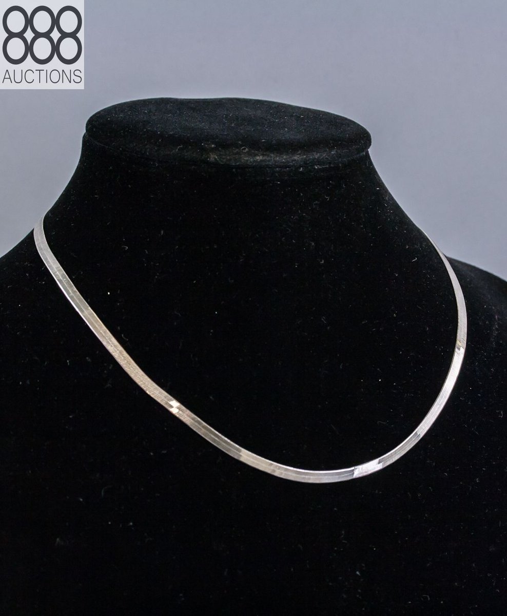 888auctions's tweet photo. Sterling Silver Chain Necklace
(Auction Date: Thursday, March 24, 2022, at 2:00 PM)
View item at: https://t.co/aYoPWOMg3B
#Silver #Sterlingsilver #Jewellery #SilverJewelry #Silverchain #Necklace #SilverNecklace #Italiansilver https://t.co/KNrs8UN6Gr