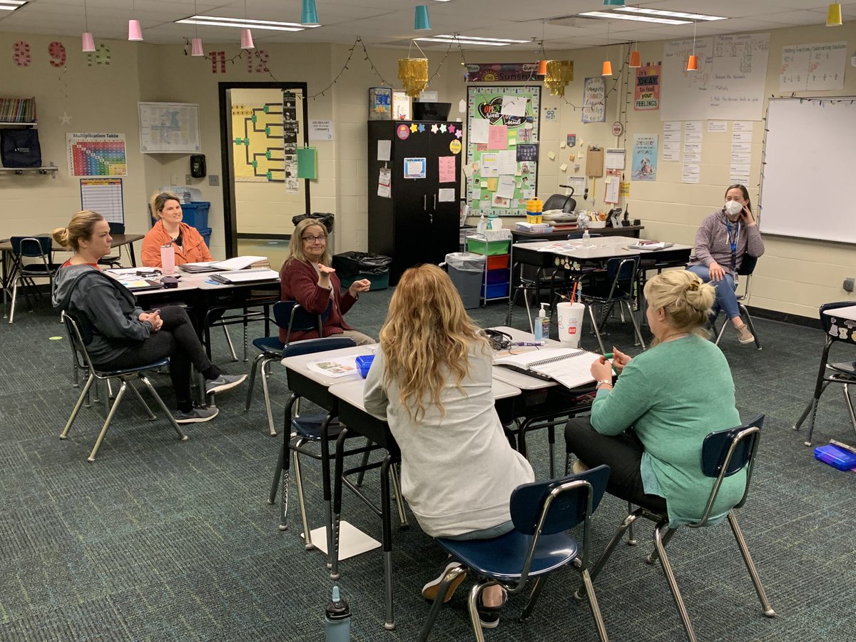 Breakout groups in progress with #ISD2nd #ISDstrong Love having teachers learning from each other.