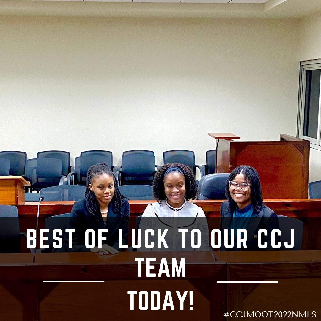 We are wishing the best of luck to our CCJ Mooting Team!
#CCJMoot2022NMLS