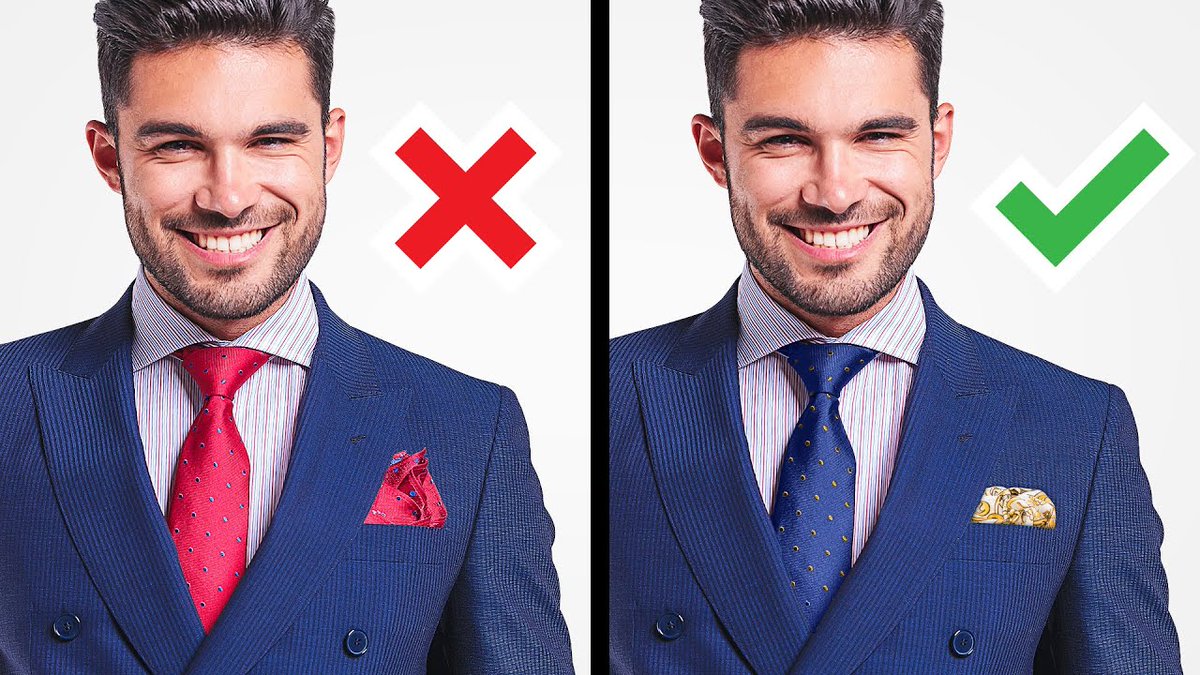 Si compran juego de corbata y pañuelo del mismo patrón, no los utilicen juntos!