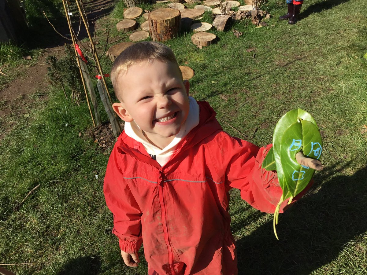 TJPrimary's tweet photo. What a lovely sunny morning in Forest School making caterpillar leaf kebabs ππ #TJReception #TJForestschool #TJOutdoorlearning https://t.co/GBWRyWN8d8
