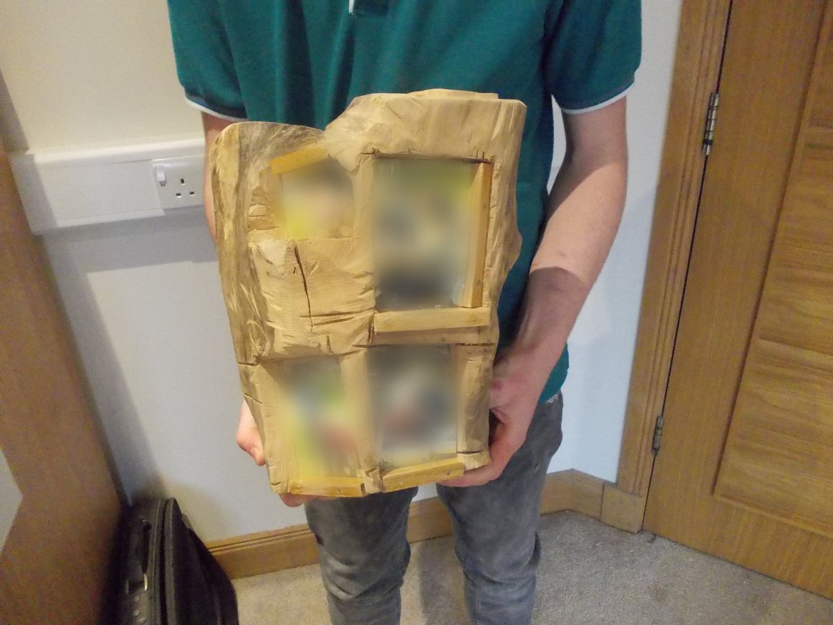 AsprisScotland's tweet photo. What an accomplishment! 👏

This young person did a brilliant job on their woodwork recently. In just ten days they created this grinning face and photo frames.🤩

The project was supervised, enabling the use of various power tools to create something meaningful and unique. https://t.co/OIFjoUzWXw