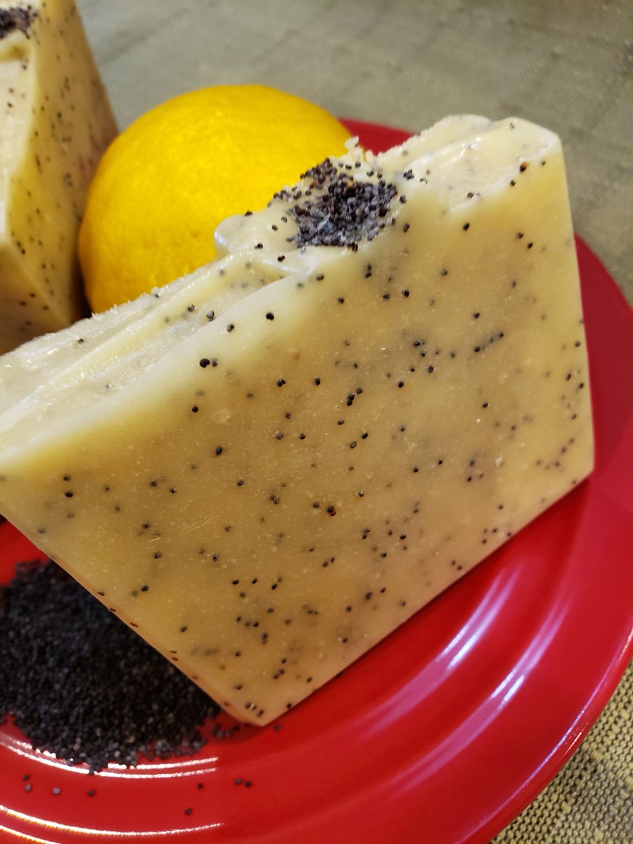 libertysoap's tweet photo. Lemon Poppyseed Soap, Poppy Seed Exfoliant Soap, Large Bar Soap, Essential Oil Soap, Hand-Crafted Soap, Cocoa Butter Soap, Vegan Soap https://t.co/2f6GUP0PIZ #ecofriendly ##WashYourHands #coldprocesssoap #LibertyBathAndBody #Etsy #Mensgrooming #BodyProduct https://t.co/71t59qfiEF