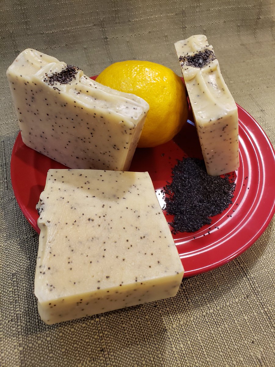 libertysoap's tweet photo. Lemon Poppyseed Soap, Poppy Seed Exfoliant Soap, Large Bar Soap, Essential Oil Soap, Hand-Crafted Soap, Cocoa Butter Soap, Vegan Soap https://t.co/2f6GUP0PIZ #ecofriendly ##WashYourHands #coldprocesssoap #LibertyBathAndBody #Etsy #Mensgrooming #BodyProduct https://t.co/71t59qfiEF
