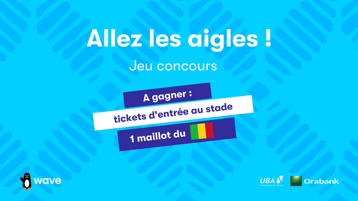 wavemm_mali's tweet image. #Concours 🎁
Jusqu'au 23 Mars, Wave offre des tickets d’entrée au stade du 26 Mars et des maillots du 🇲🇱 pour soutenir les Aigles lors des barrages pour la CDM 🤩. Pour tenter votre chance :
➡️ Likez la page @wavemm_mali
➡️ Likez et retweetez ce post 👇