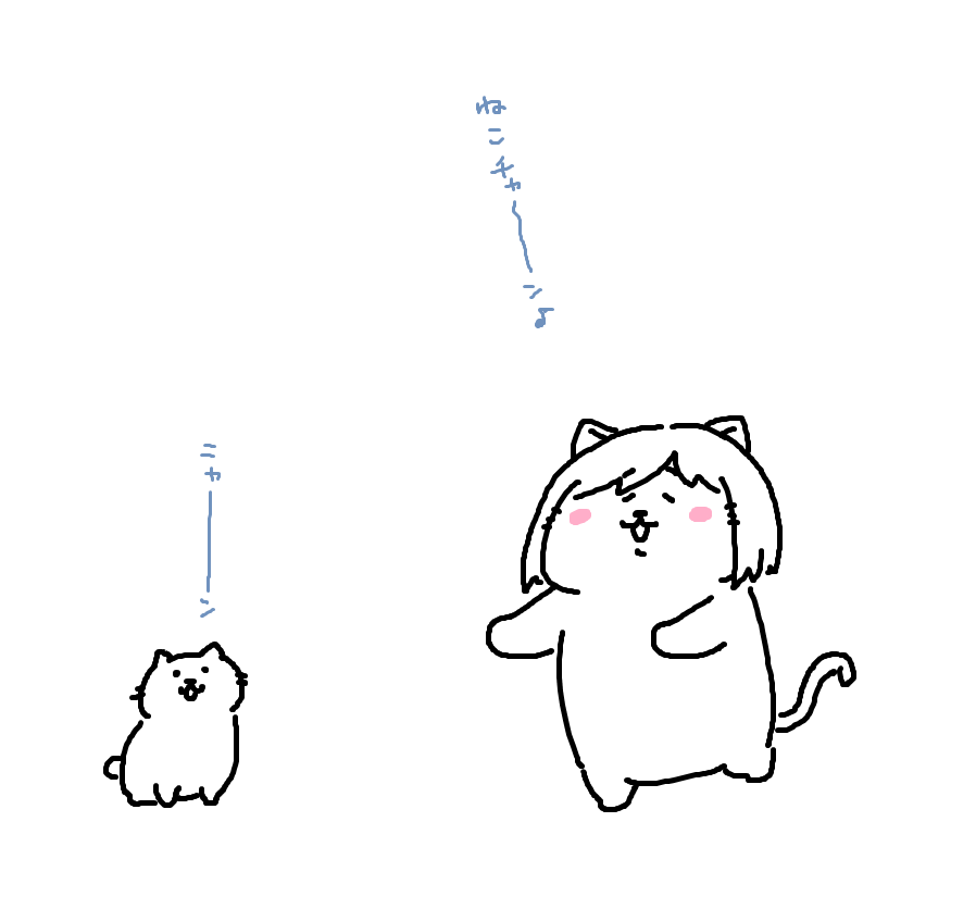 本日は土曜♪日刊お休みです!
ねこちゃんに吸い寄せられるねこちゃんをご覧ください。 