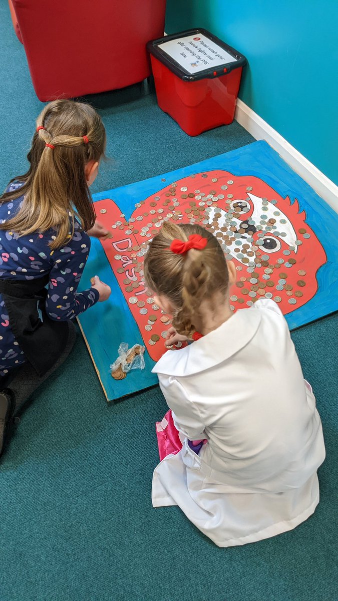 Little_Gonerby's tweet photo. Great to see our school council planning &amp; leading our @comicrelief activities today, adding coins to Dash helped us raise over £100 - well done everyone! #RedNoseDay @InfinityAcad https://t.co/8NXr1sMk9y