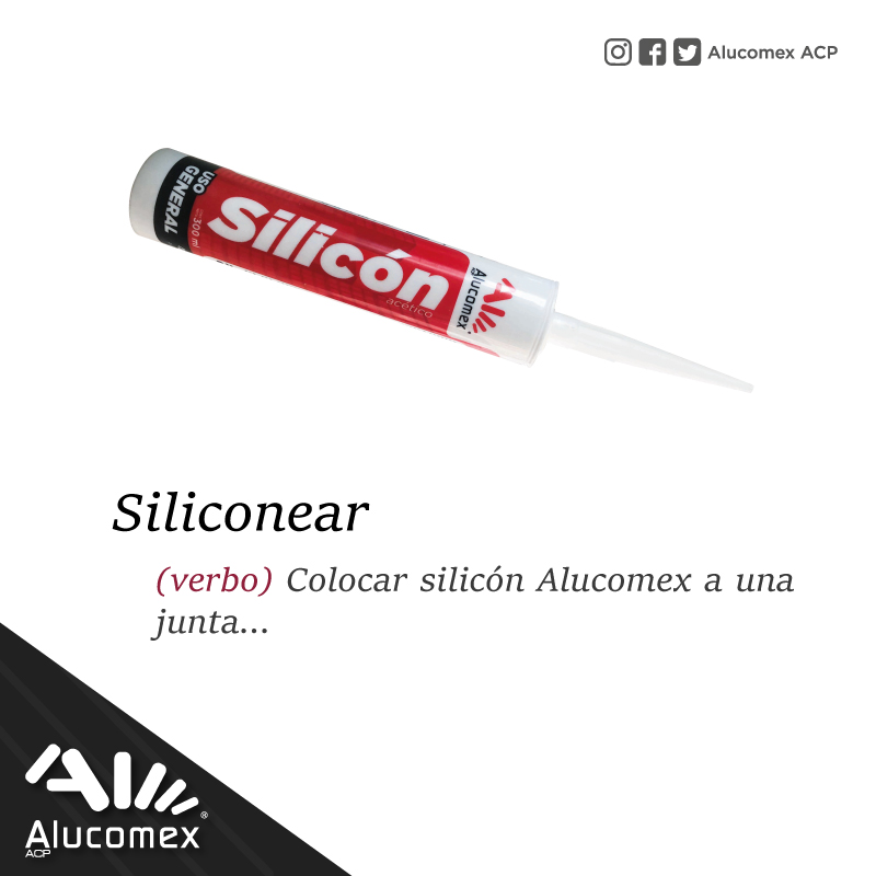 Alucomexacp's tweet photo. Palabras que un Alucolover (Alto conocedor de ACP #Alucomex) debe saber 🧐
En esta ocasión te traemos la palabra: Siliconear 🔍Dinos otra palabra conoce un #Alucolover 📖🖋️
¡Descarga nuestro folleto de #Silicones Alucomex! ➡️ https://t.co/CEVYeB2Odc
#ACP #paneldealuminio https://t.co/Y3DJBgs0E2