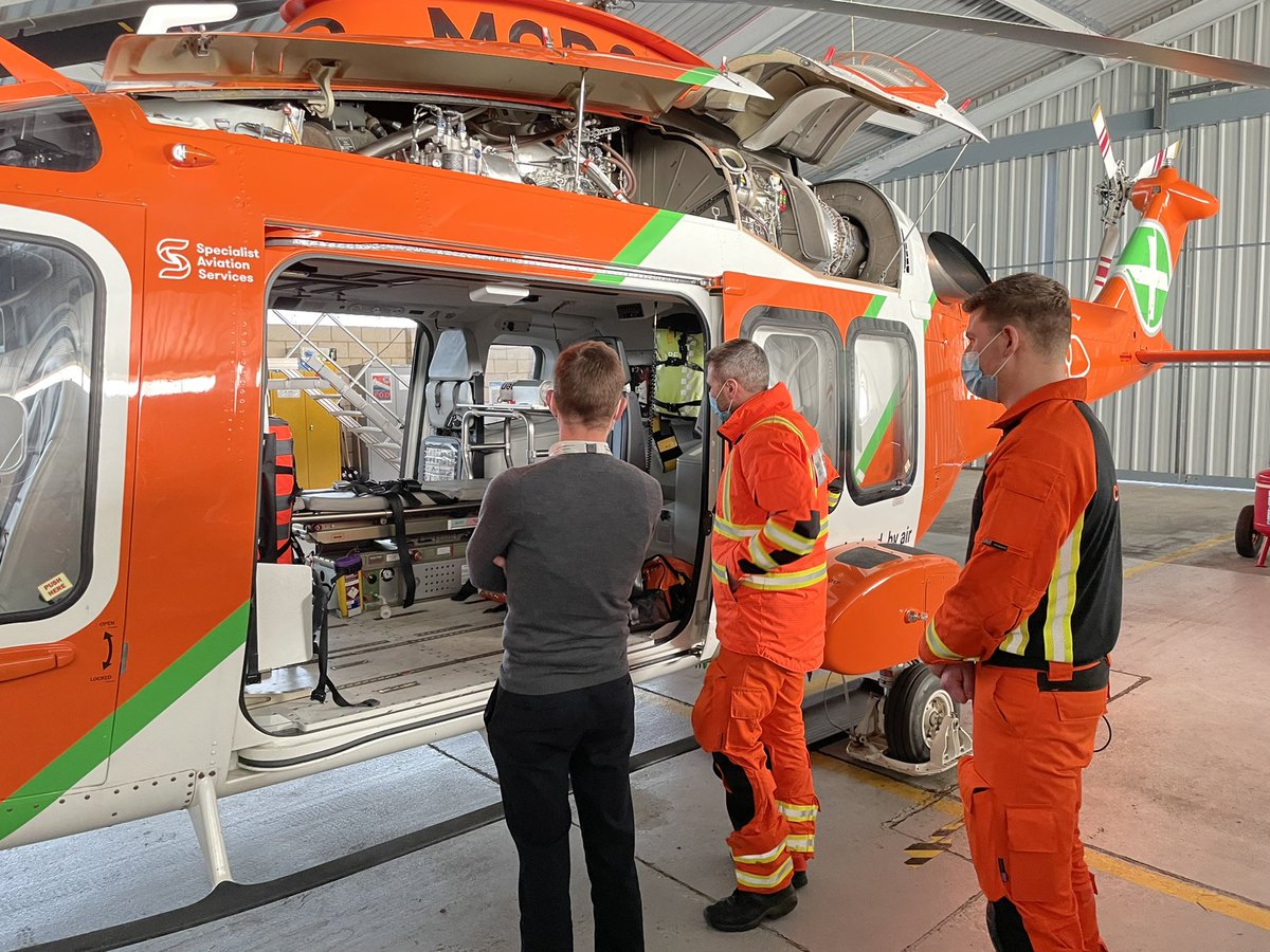 Nice to host @HeyTomAbell CEO of @EastEnglandAmb Ambulance Service @Magpas_Charity Air Ambulance today. Thanks to all our incredible Paramedics for joining us in person and via zoom to talk about future developments. You are integral to Magpas and EEAST #togetherwesavelives 🚁🚑
