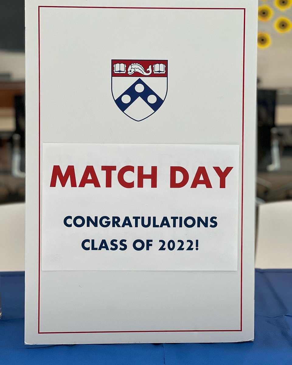dalbrightmd's tweet photo. It’s Match Day!!! The excitement is building!!! Check back at NOON! 💙❤️#PSOMclassof2022💙❤️@PennMedicine https://t.co/fRbQQa87xj