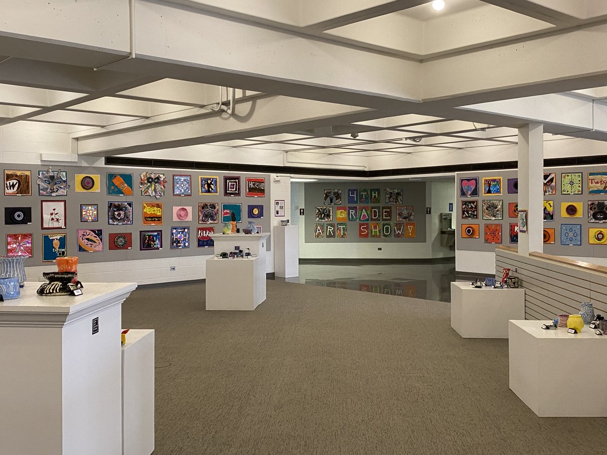 Check out the Annual District 67 Fourth Grade Art Show at Gallery 300 (West Campus) now through April 24th! Enjoy the beautiful work and sign our guestbook to show support for our amazing artists! <a href="/LakeForestSD67/">Lake Forest School District 67</a> #findingjoy67 #cherokeeinspires #everettsoars #sheridanshines