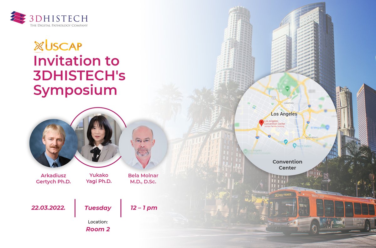 3DHISTECH_LTD's tweet photo. Let’s meet on the #USCAP2022. We invite you to 3DHISTECH's Luncheon Symposium. Then visit us at booth 414. See you soon.
#digitalpathology #3dhistech #meetourteam https://t.co/OKwDtVP373