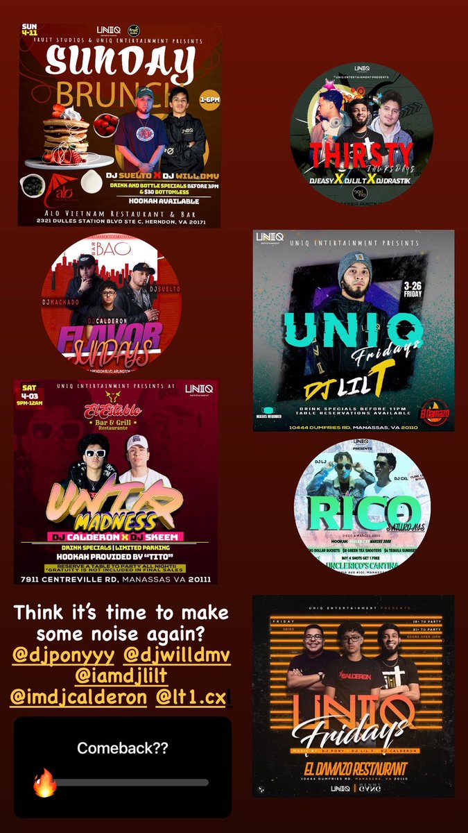 UNIQEntmt's tweet photo. Think it’s time to make some noise? #UNIQ @DjWillDMV @DjPonyyy @IamDjLilT @imdjcalderon https://t.co/wC4KKYWDAz