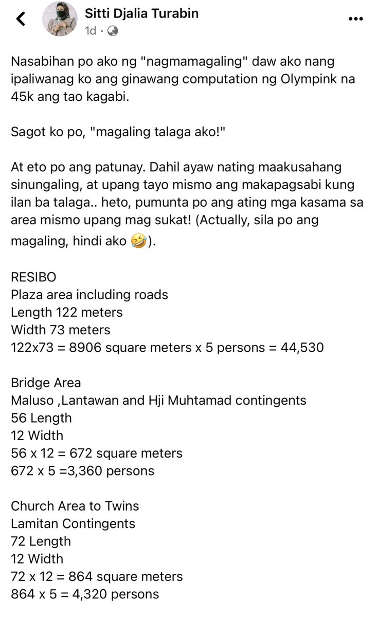 GuleleLeng's tweet photo. Luh! Mayor Dada of Isabela City, Basilan nag pameasure tuloy ng venue sabay nagMATH! #BasilanForLeni #LeniWanagSaDilim 45k nga kasi tlga! Science based Estimate , hindi Fiction! https://t.co/ohPG51cbJe