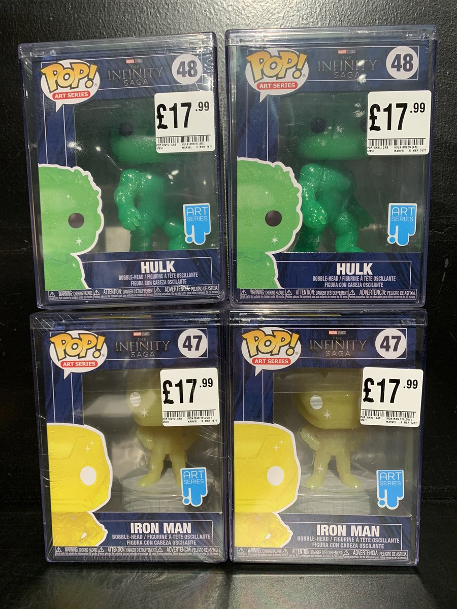 hmvLancaster's tweet photo. Having these in your @Funko collection is…inevitable! 😍
#Hulk and #Ironman have touched down in store today! You’ll need to be quick before Thanos snaps them away!
#marvel #popcollectors #funkopop https://t.co/vaxxbUYh5P