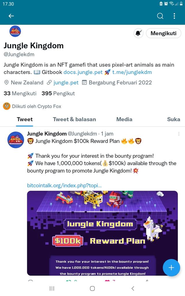 linsara_aja's tweet photo. @misscryptolog @Junglekdm Joined 🤩 https://t.co/tHfTwWeLvS