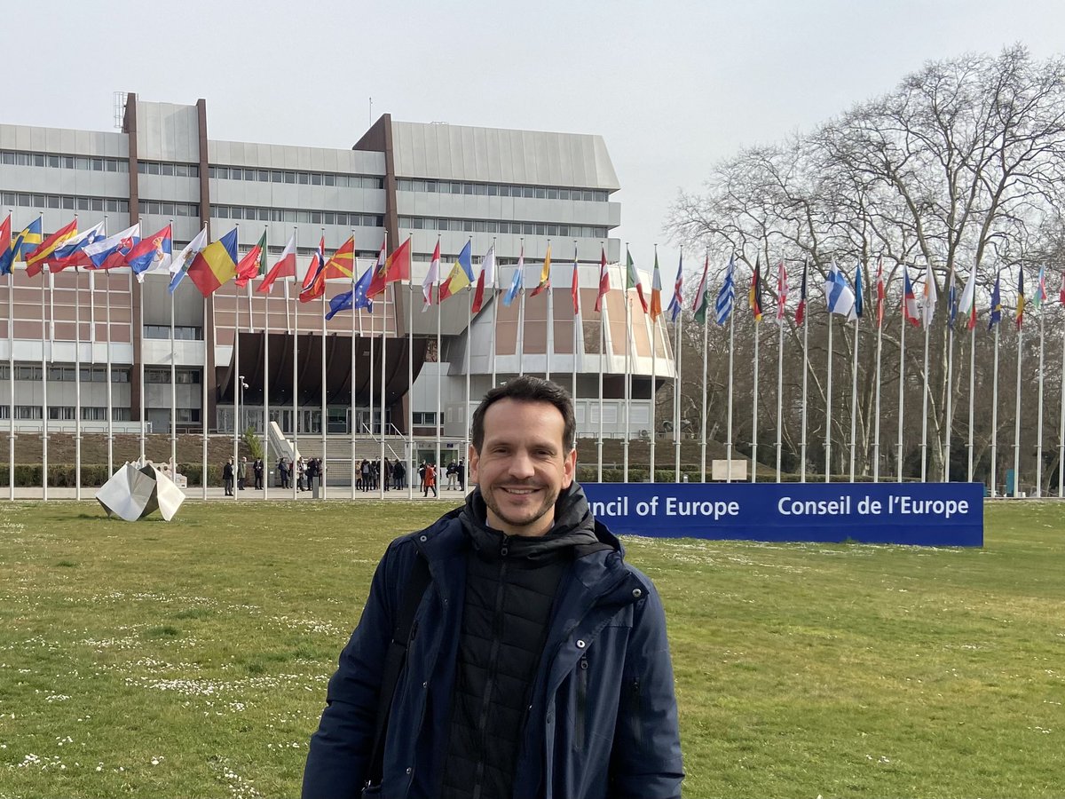SebastienEugene's tweet photo. Dans le cadre de ma formation #CHEDE @Economie_Gouv, rencontre au Conseil de l’Europe,juste après l’exclusion de la Russie mercredi. Le respect des droits de l’homme, durement mis à l’épreuve dans la guerre en Ukraine, doivent demeurer une boussole. https://t.co/f0CtoTMQVs
